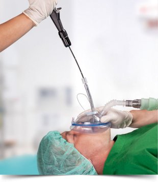 Maska endoskopowa rurka bronchoskopowa